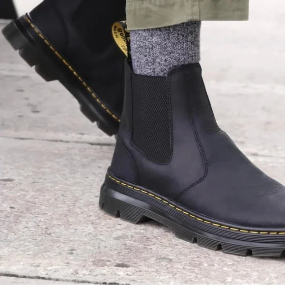 Dr. Martens Embury Black Leather Ankle Boots - Picture 6 of 10